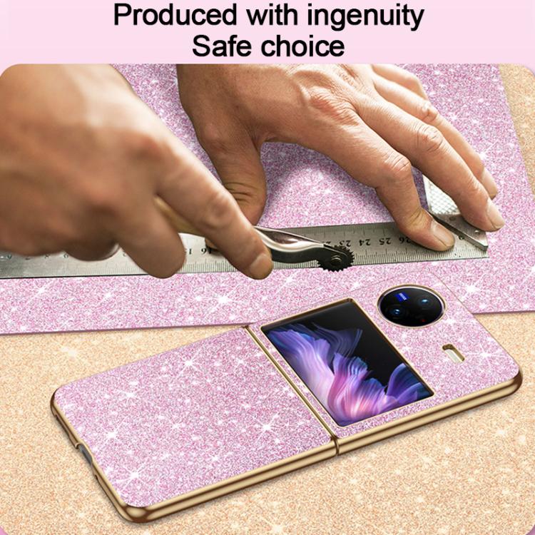 For vivo X Flip Electroplate Glittery Shockproof Phone Case