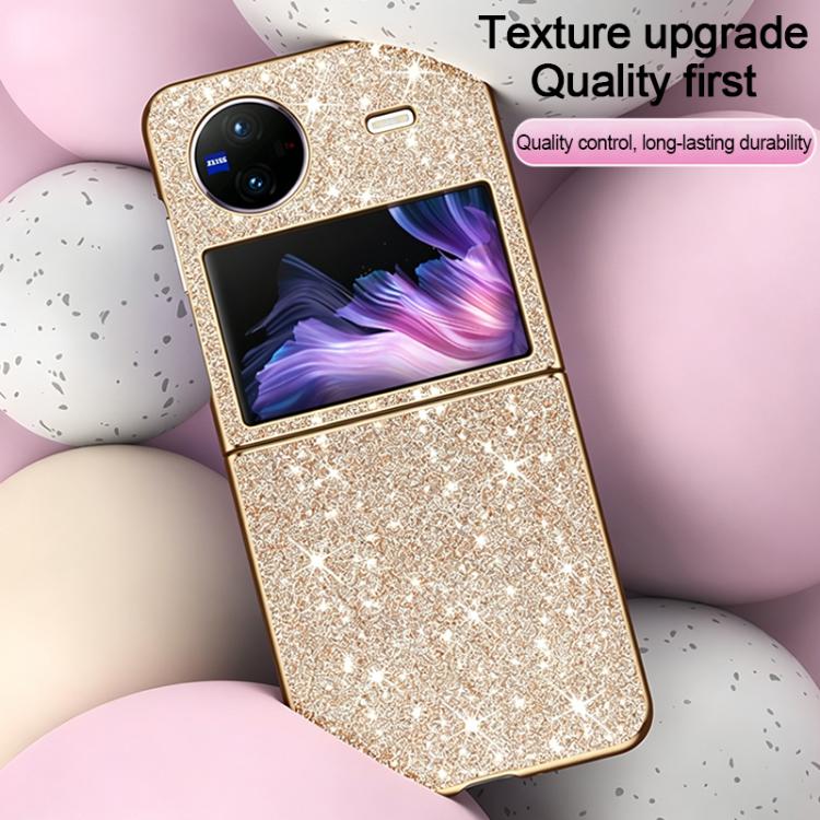 For vivo X Flip Electroplate Glittery Shockproof Phone Case