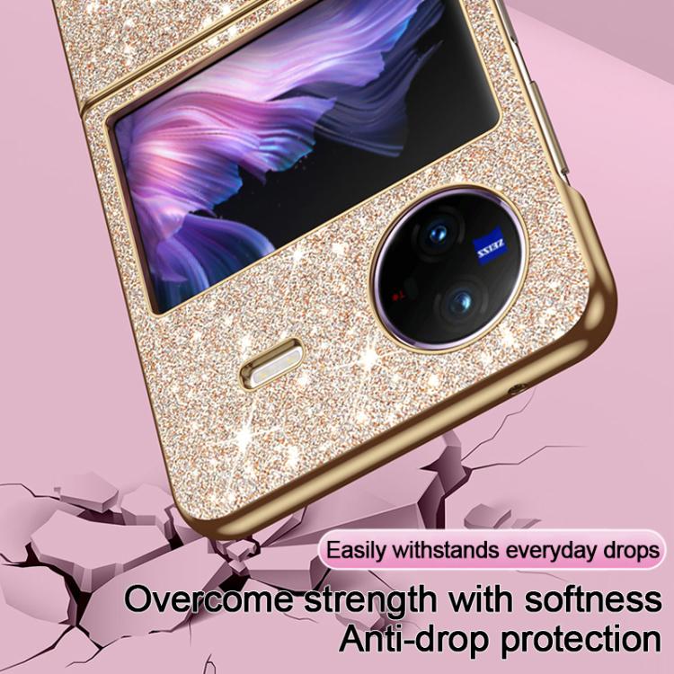 For vivo X Flip Electroplate Glittery Shockproof Phone Case