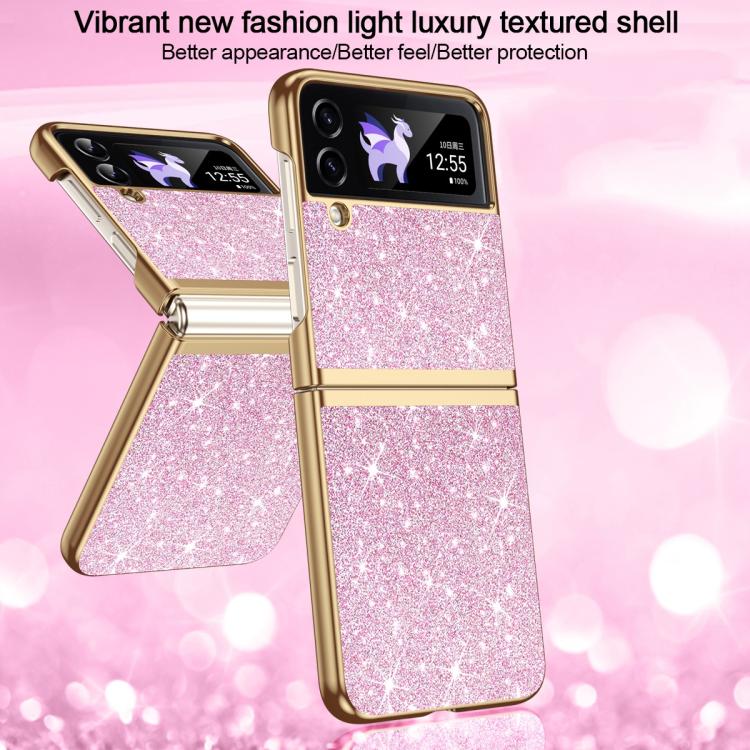 For Galaxy Z Flip3 5G Electroplate Glittery Shockproof Phone Case