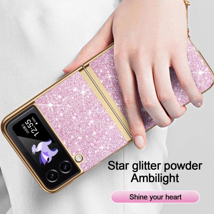 For Galaxy Z Flip3 5G Electroplate Glittery Shockproof Phone Case