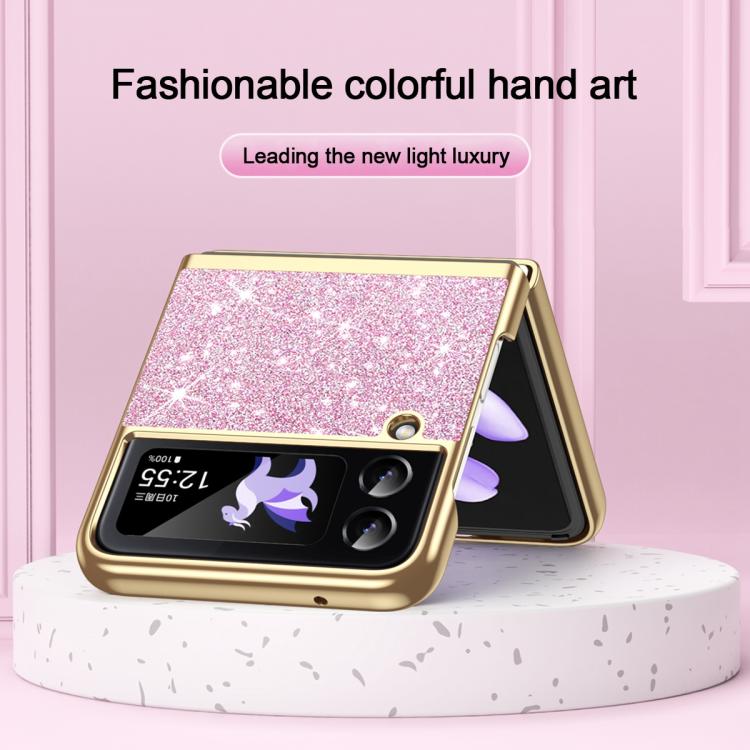 For Galaxy Z Flip4 5G Electroplate Glittery Shockproof Phone Case