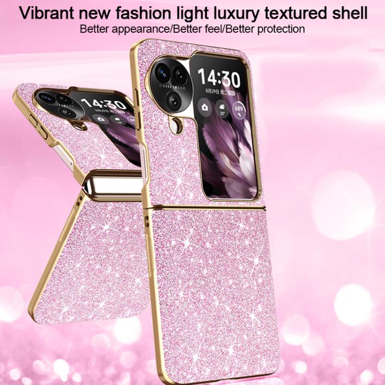 For OPPO Find N3 Flip Electroplate Glittery Shockproof Phone Case