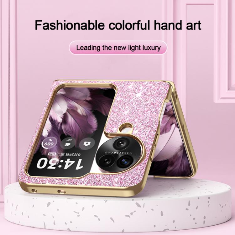 For OPPO Find N3 Flip Electroplate Glittery Shockproof Phone Case