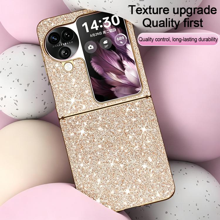 For OPPO Find N3 Flip Electroplate Glittery Shockproof Phone Case
