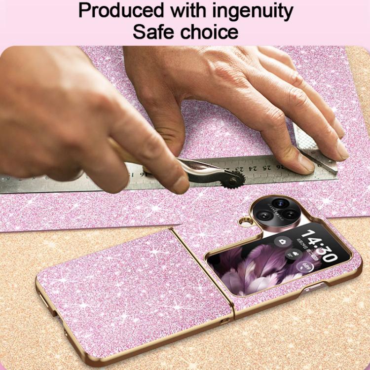 For OPPO Find N3 Flip Electroplate Glittery Shockproof Phone Case