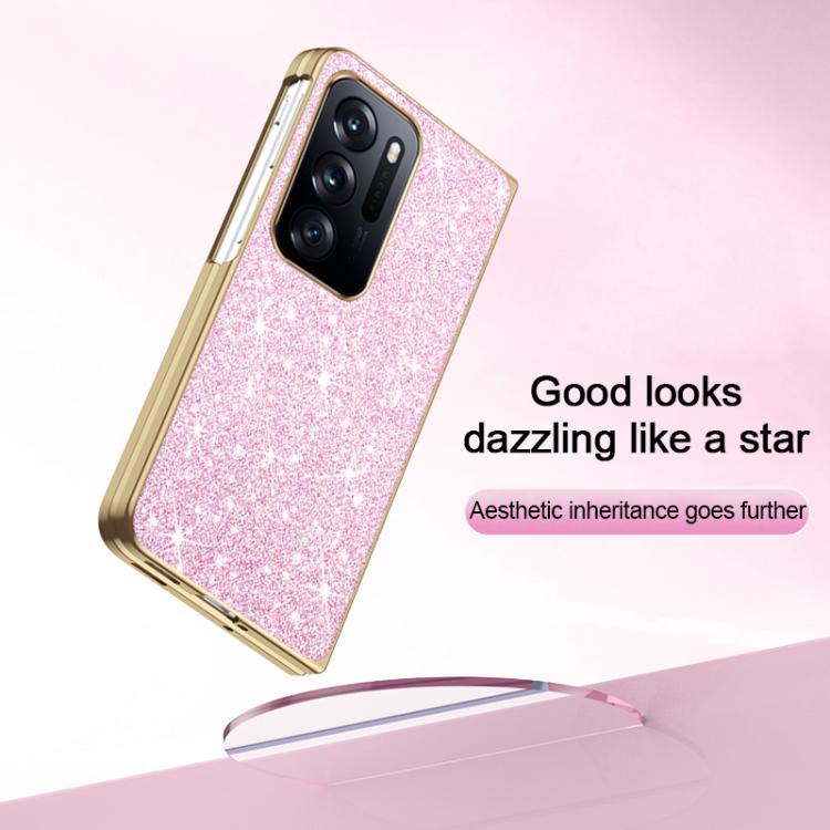 For OPPO Find N Electroplate Glittery Shockproof Phone Case