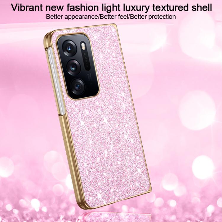For OPPO Find N Electroplate Glittery Shockproof Phone Case