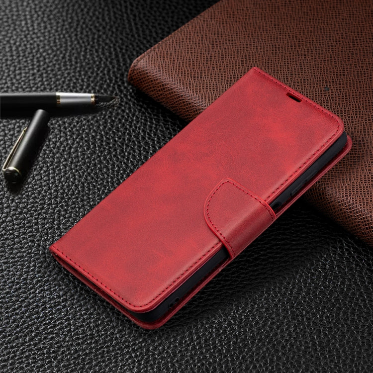 For Xiaomi Poco X3 Retro Lambskin Texture Pure Color Horizontal Flip PU Leather Case with Holder & Card Slots & Wallet & Lanyard