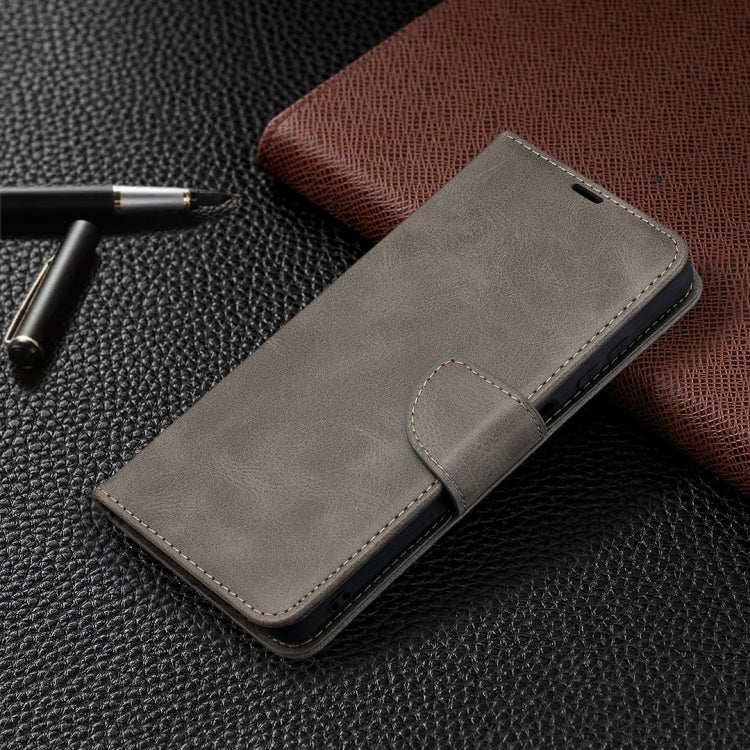 For Xiaomi Poco X3 Retro Lambskin Texture Pure Color Horizontal Flip PU Leather Case with Holder & Card Slots & Wallet & Lanyard