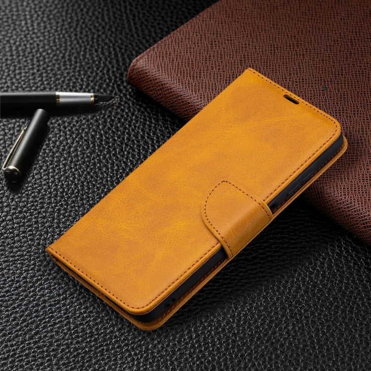 For Xiaomi Poco X3 Retro Lambskin Texture Pure Color Horizontal Flip PU Leather Case with Holder & Card Slots & Wallet & Lanyard