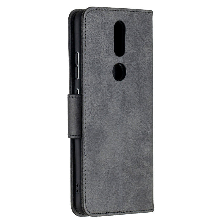 For Nokia 2.4 Retro Lambskin Texture Pure Color Horizontal Flip PU Leather Case with Holder & Card Slots & Wallet & Lanyard