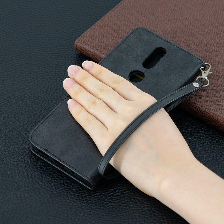 For Nokia 2.4 Retro Lambskin Texture Pure Color Horizontal Flip PU Leather Case with Holder & Card Slots & Wallet & Lanyard