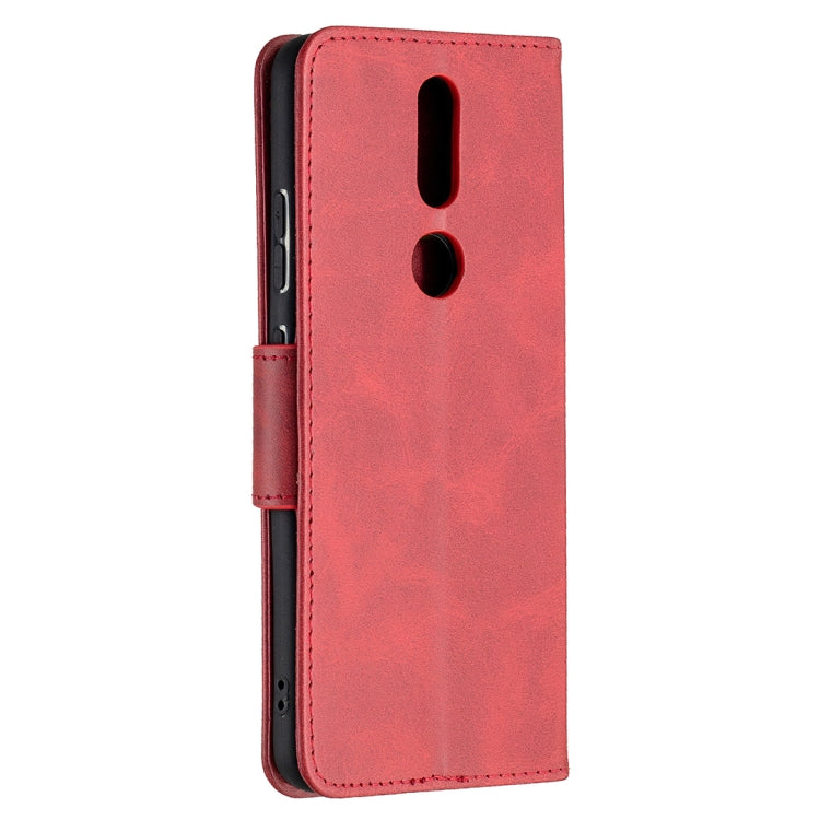 For Nokia 2.4 Retro Lambskin Texture Pure Color Horizontal Flip PU Leather Case with Holder & Card Slots & Wallet & Lanyard