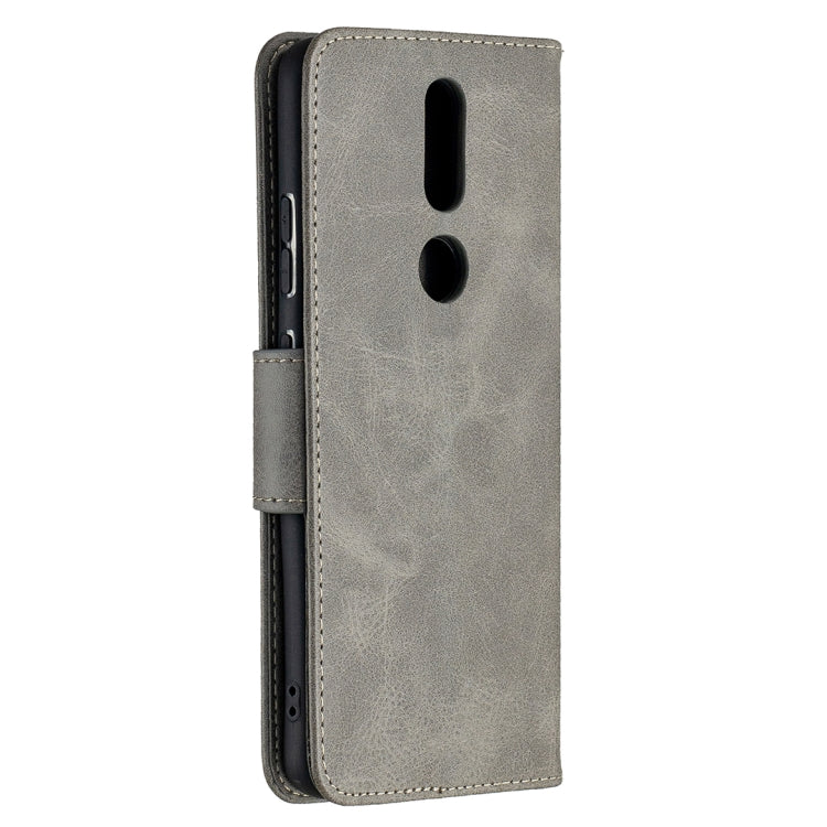 For Nokia 2.4 Retro Lambskin Texture Pure Color Horizontal Flip PU Leather Case with Holder & Card Slots & Wallet & Lanyard