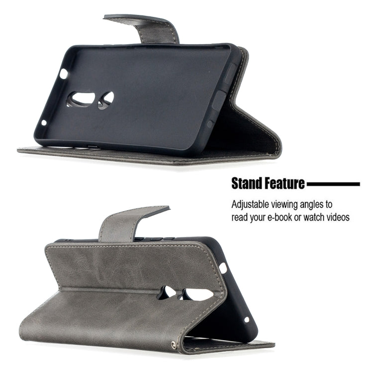 For Nokia 2.4 Retro Lambskin Texture Pure Color Horizontal Flip PU Leather Case with Holder & Card Slots & Wallet & Lanyard