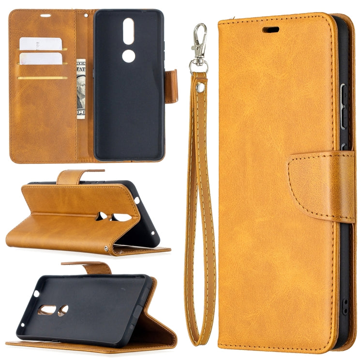 For Nokia 2.4 Retro Lambskin Texture Pure Color Horizontal Flip PU Leather Case with Holder & Card Slots & Wallet & Lanyard