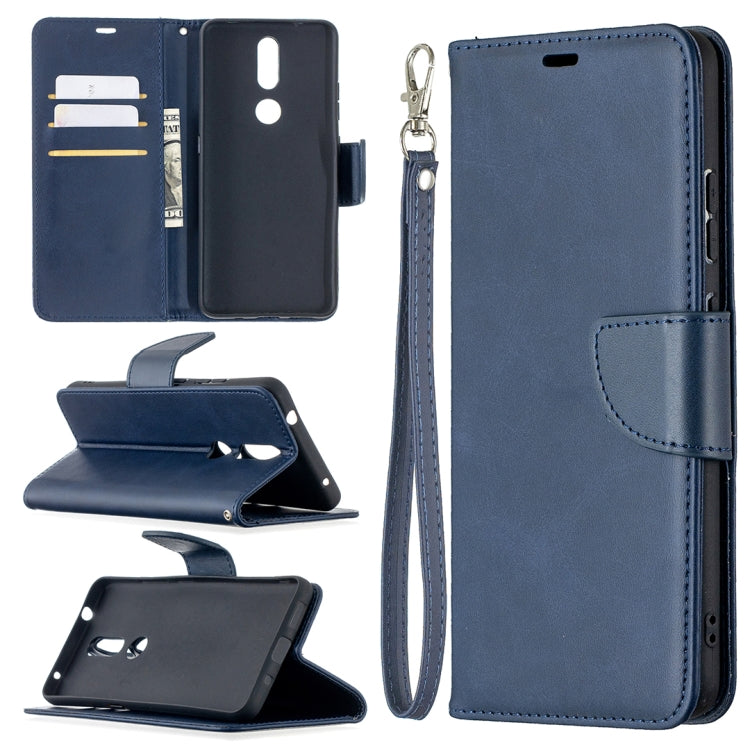 For Nokia 2.4 Retro Lambskin Texture Pure Color Horizontal Flip PU Leather Case with Holder & Card Slots & Wallet & Lanyard