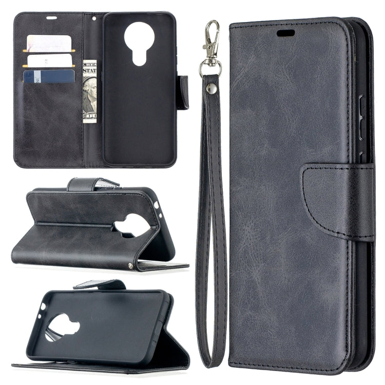 For Nokia 3.4 Retro Lambskin Texture Pure Color Horizontal Flip PU Leather Case with Holder & Card Slots & Wallet & Lanyard