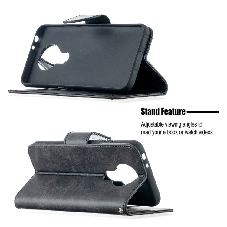 For Nokia 3.4 Retro Lambskin Texture Pure Color Horizontal Flip PU Leather Case with Holder & Card Slots & Wallet & Lanyard