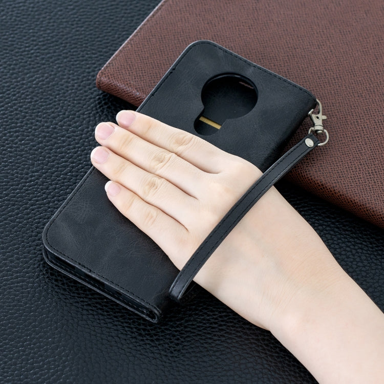 For Nokia 3.4 Retro Lambskin Texture Pure Color Horizontal Flip PU Leather Case with Holder & Card Slots & Wallet & Lanyard