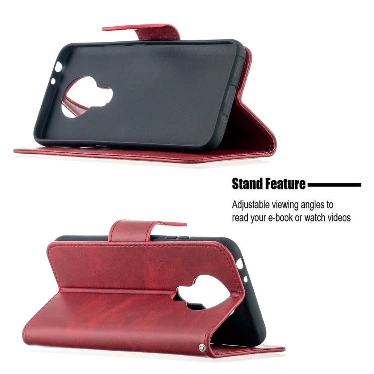 For Nokia 3.4 Retro Lambskin Texture Pure Color Horizontal Flip PU Leather Case with Holder & Card Slots & Wallet & Lanyard