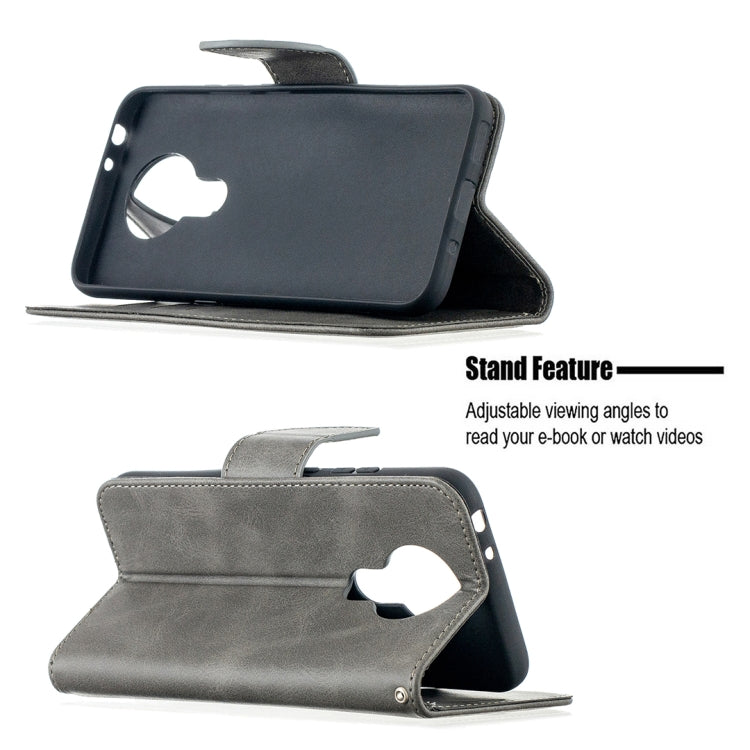 For Nokia 3.4 Retro Lambskin Texture Pure Color Horizontal Flip PU Leather Case with Holder & Card Slots & Wallet & Lanyard