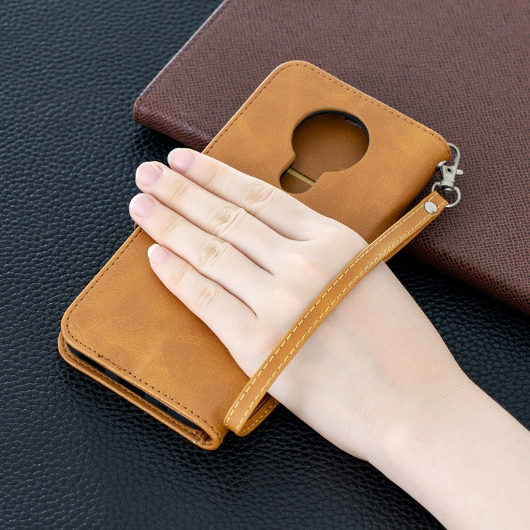 For Nokia 3.4 Retro Lambskin Texture Pure Color Horizontal Flip PU Leather Case with Holder & Card Slots & Wallet & Lanyard