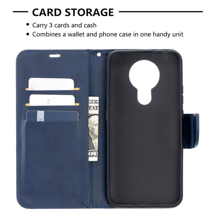 For Nokia 3.4 Retro Lambskin Texture Pure Color Horizontal Flip PU Leather Case with Holder & Card Slots & Wallet & Lanyard