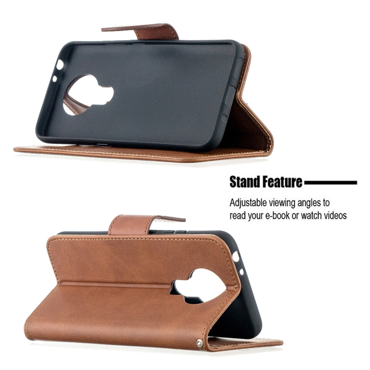 For Nokia 3.4 Retro Lambskin Texture Pure Color Horizontal Flip PU Leather Case with Holder & Card Slots & Wallet & Lanyard