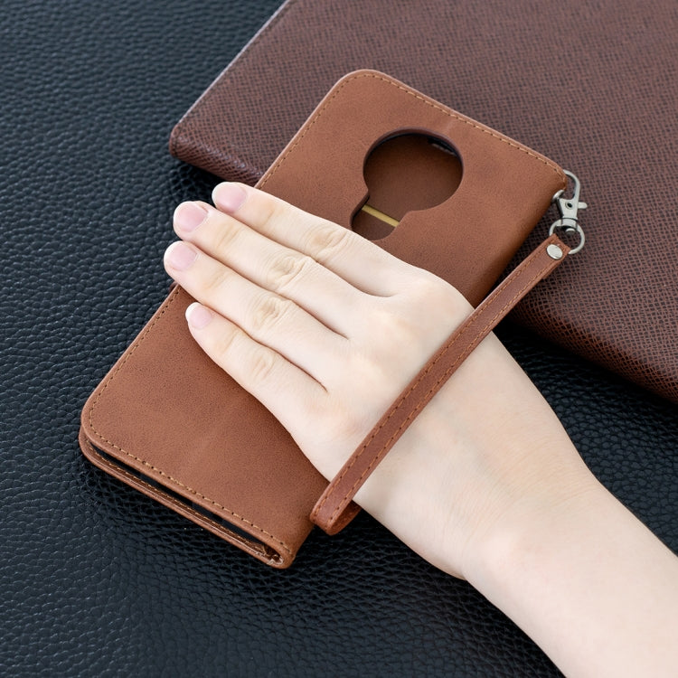 For Nokia 3.4 Retro Lambskin Texture Pure Color Horizontal Flip PU Leather Case with Holder & Card Slots & Wallet & Lanyard