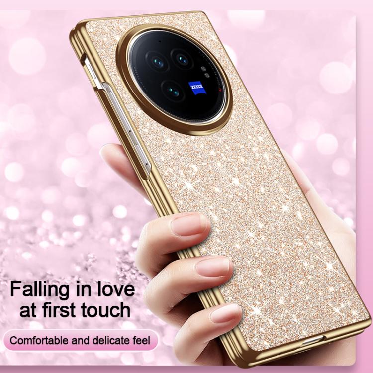 For vivo X Fold2 Electroplate Glittery Shockproof Phone Case
