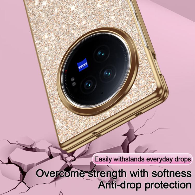 For vivo X Fold2 Electroplate Glittery Shockproof Phone Case