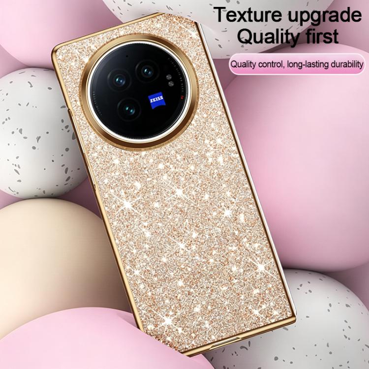 For vivo X Fold2 Electroplate Glittery Shockproof Phone Case