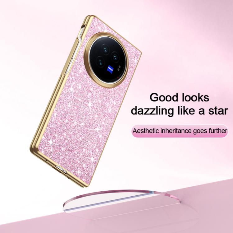 For vivo X Fold3 Electroplate Glittery Shockproof Phone Case