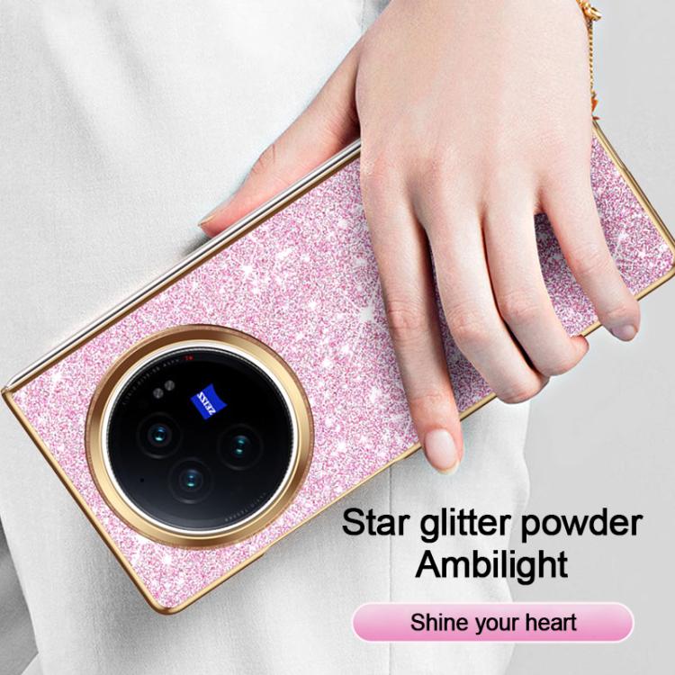 For vivo X Fold3 Electroplate Glittery Shockproof Phone Case