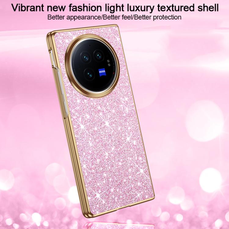 For vivo X Fold3 Electroplate Glittery Shockproof Phone Case