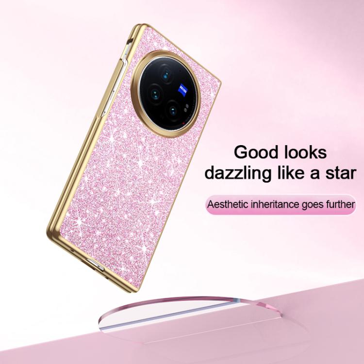 For vivo X Fold3 Pro Electroplate Glittery Shockproof Phone Case