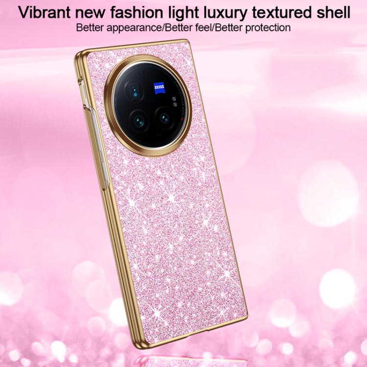 For vivo X Fold3 Pro Electroplate Glittery Shockproof Phone Case