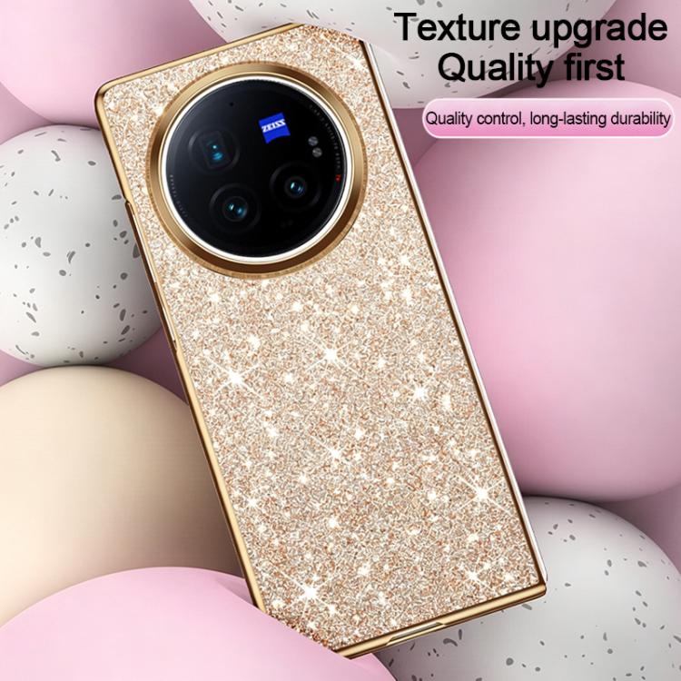 For vivo X Fold3 Pro Electroplate Glittery Shockproof Phone Case