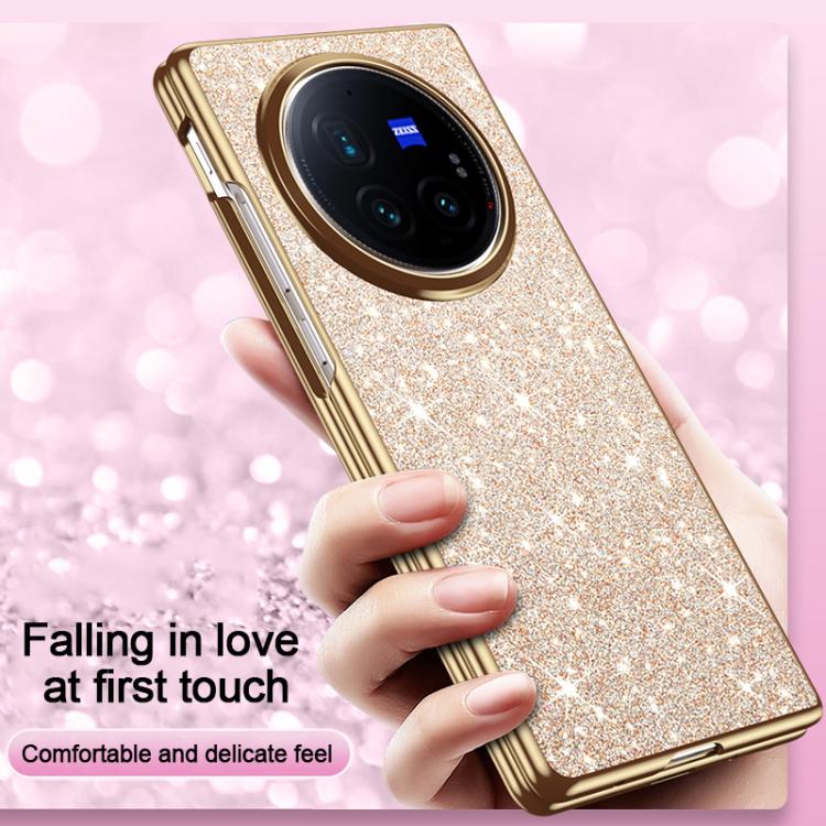 For vivo X Fold3 Pro Electroplate Glittery Shockproof Phone Case