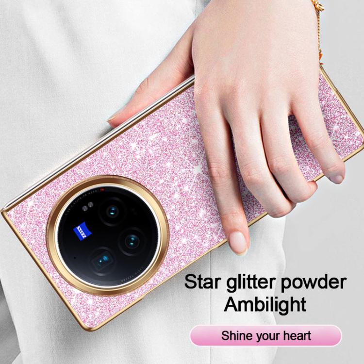 For vivo X Fold3 Pro Electroplate Glittery Shockproof Phone Case