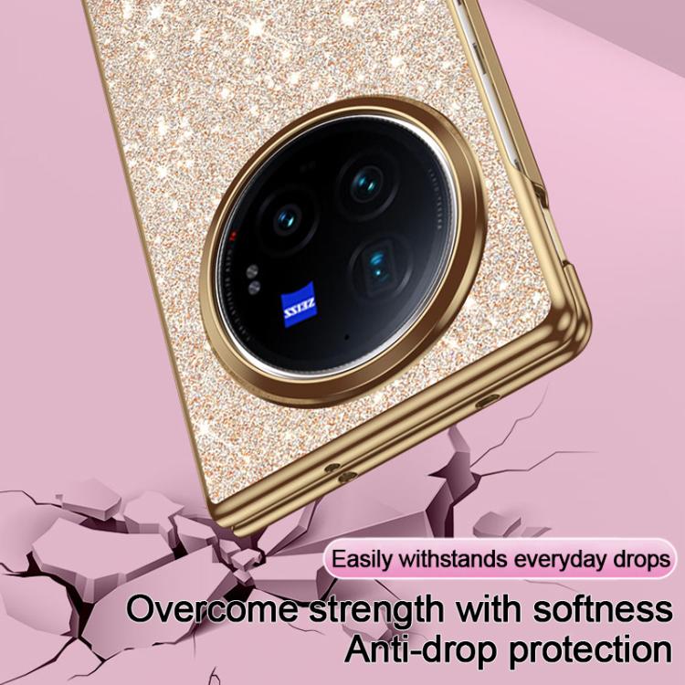 For vivo X Fold3 Pro Electroplate Glittery Shockproof Phone Case