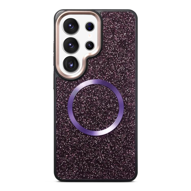 For Galaxy S24 Ultra 5G Glitter Airbag Shockproof Magnetic Phone Case
