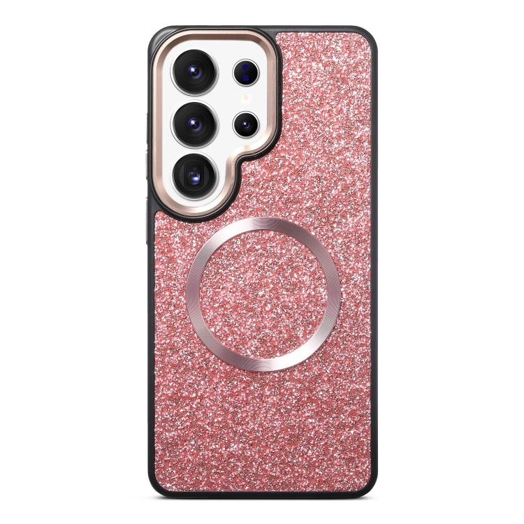 For Galaxy S25 Ultra 5G Glitter Airbag Shockproof Magnetic Phone Case