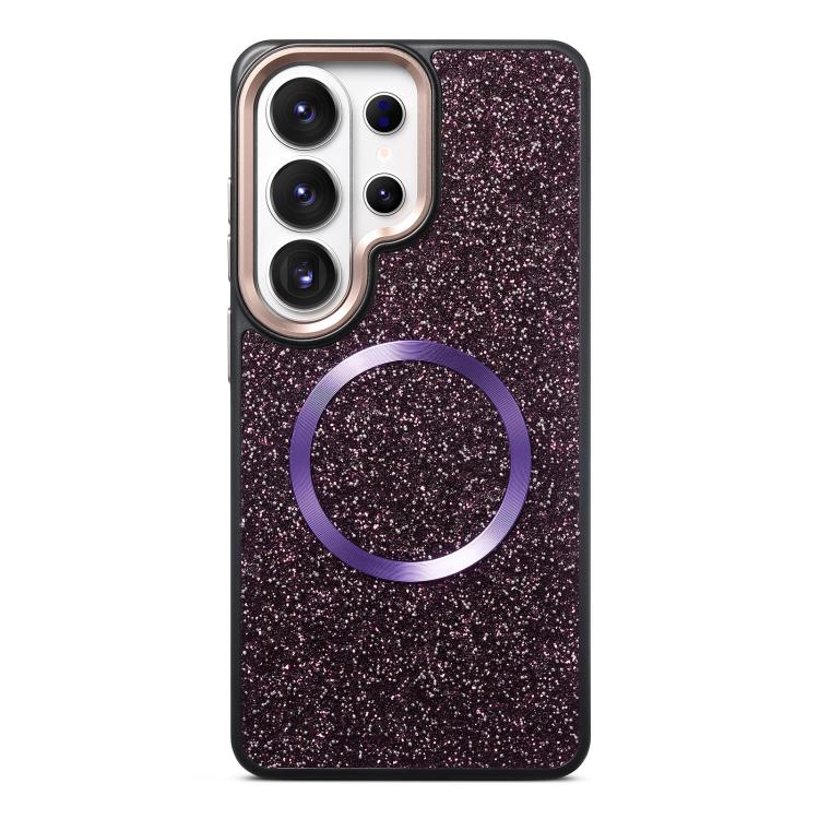 For Galaxy S26 Ultra 5G Glitter Airbag Shockproof Magnetic Phone Case