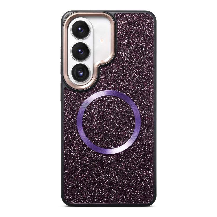 For Galaxy S26 5G Glitter Airbag Shockproof Magnetic Phone Case