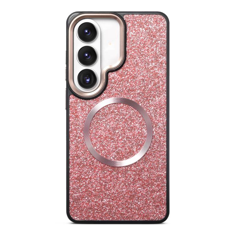 For Galaxy S26 5G Glitter Airbag Shockproof Magnetic Phone Case