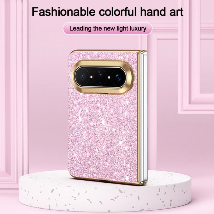 For Huawei Pura X Max Electroplate Glittery Shockproof Phone Case