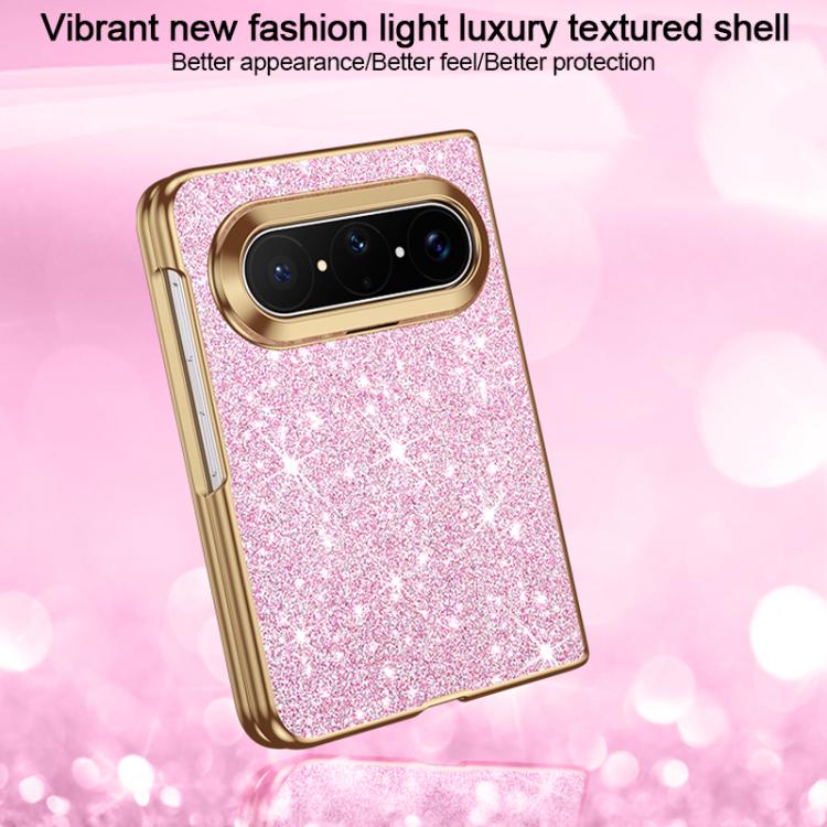 For Huawei Pura X Max Electroplate Glittery Shockproof Phone Case